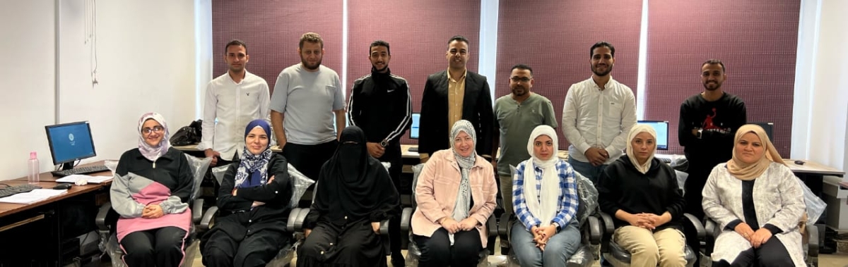 اختبار دورة التحول الرقمي بوحدة التدريب علي تكنولوجيا المعلومات بجامعة بنها