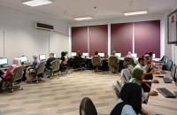 جانب من اختبار دورة اساسيات التحول الرقمي G265 منح بوحدة التدريب علي تكنولوجيا المعلومات