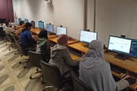 جانب من اختبار التحول الرقمي بوحدة التدريب علي تكنولوجيا المعلومات جروب 231 منح