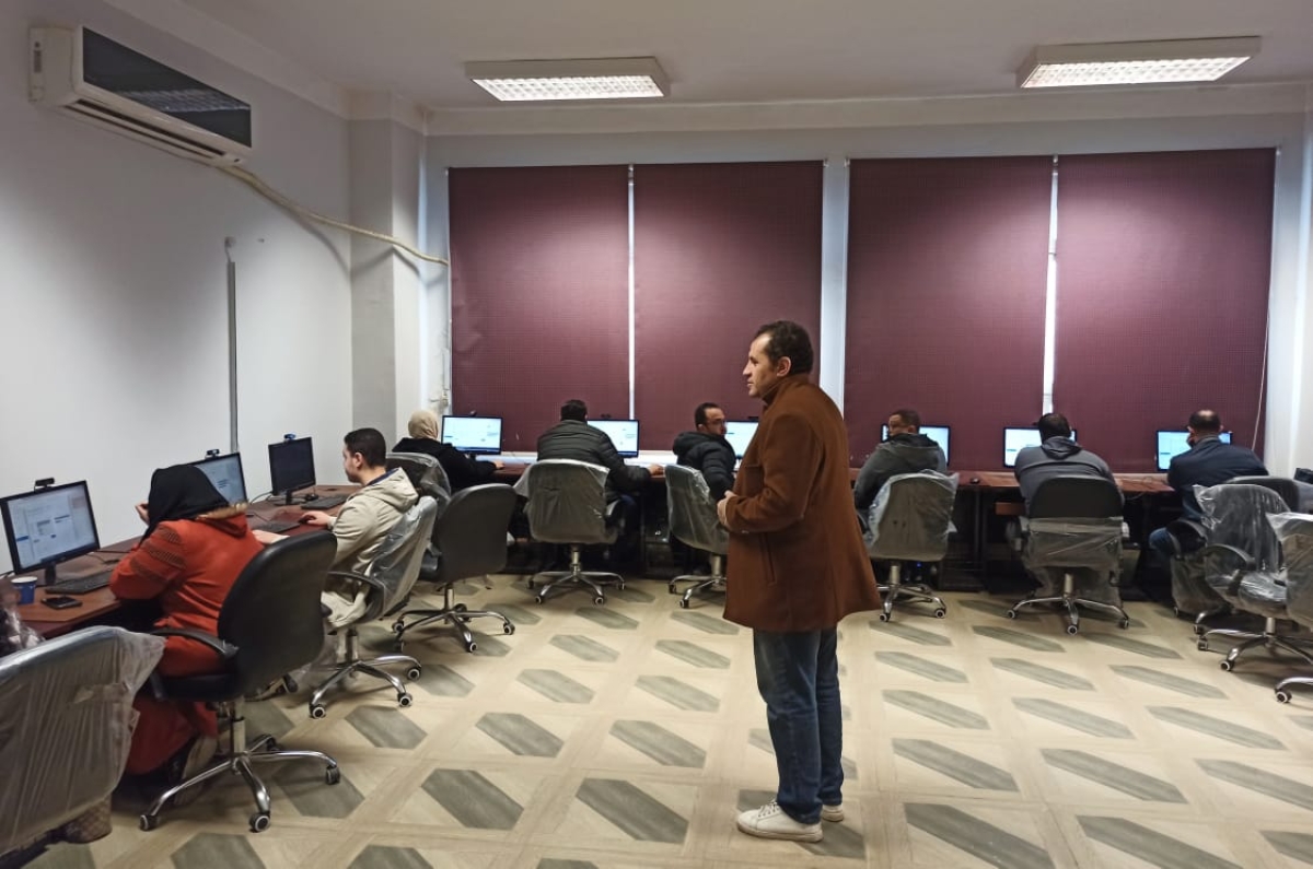 اختبار دورة التحول الرقمي جروب 232 منح بوحدة التدريب علي تكنولوجيا المعلومات بجامعة بنها