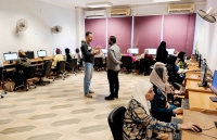 استكمال اختبار دورة التحول الرقمي G245 لليوم الثاني علي التوالي بوحدة التدريب علي تكنولوجيا المعلومات