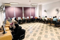 جانب من اختبار دورة اساسيات التحول الرقمي G255 منح بوحدة التدريب