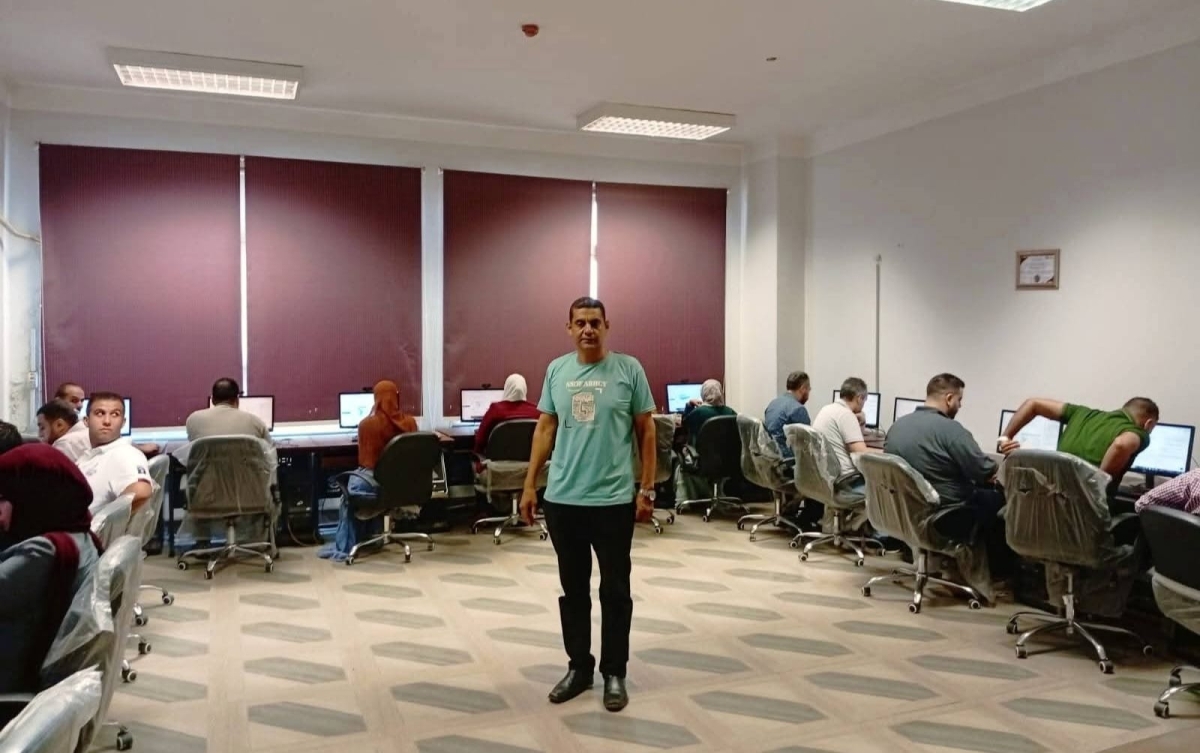 جانب من اختبار دورة اساسيات التحول الرقمي G260 منح بوحدة التدريب علي تكنولوجيا المعلومات